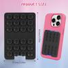2 PCS Silicone Suction Cup Phone Case Card Holder - Hands-Free, Sturdy Grip Holder, Suitable for Storing Bus Passes, ID Cards, Selfies - Compatible