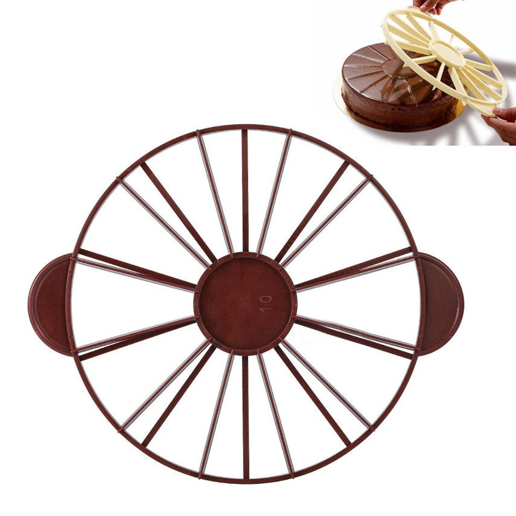 Pasta Porsiyon İşaretleyicisi Gıda Sınıfı Yuvarlak 10/12 Parça Pasta Dilim İşaretleyicisi Eşit Porsiyon Kesici Ekmek Pasta