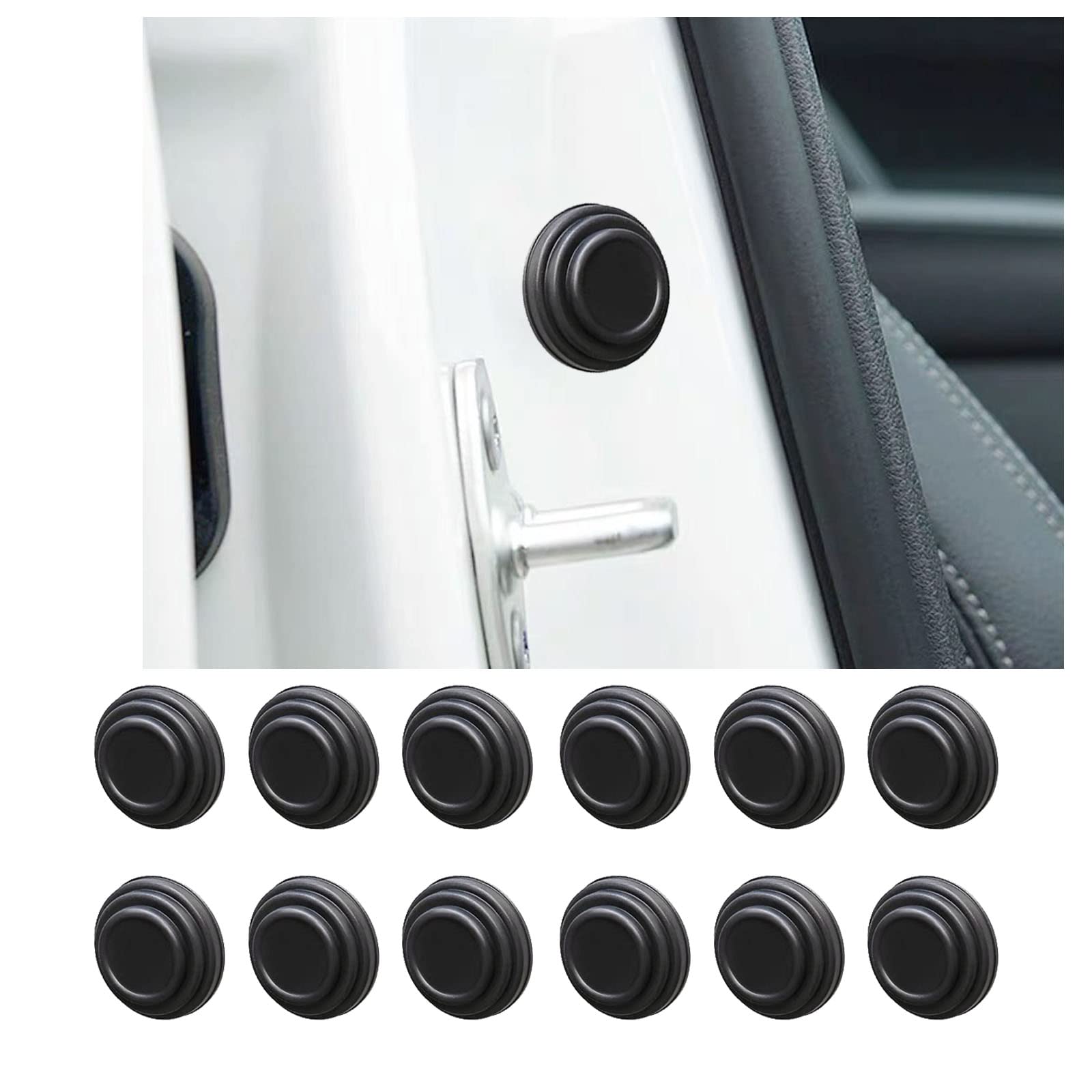 

Kegiluh Door Noise Insulation Shock Absorber, Compatible with Nissan X-Trail 4th Generation T33 Type, чёрный