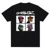 Music Band Gorillazs Punk Rock Print T Shirt 90s Casual Fashion Short Sleeve  T Shirt Unisex