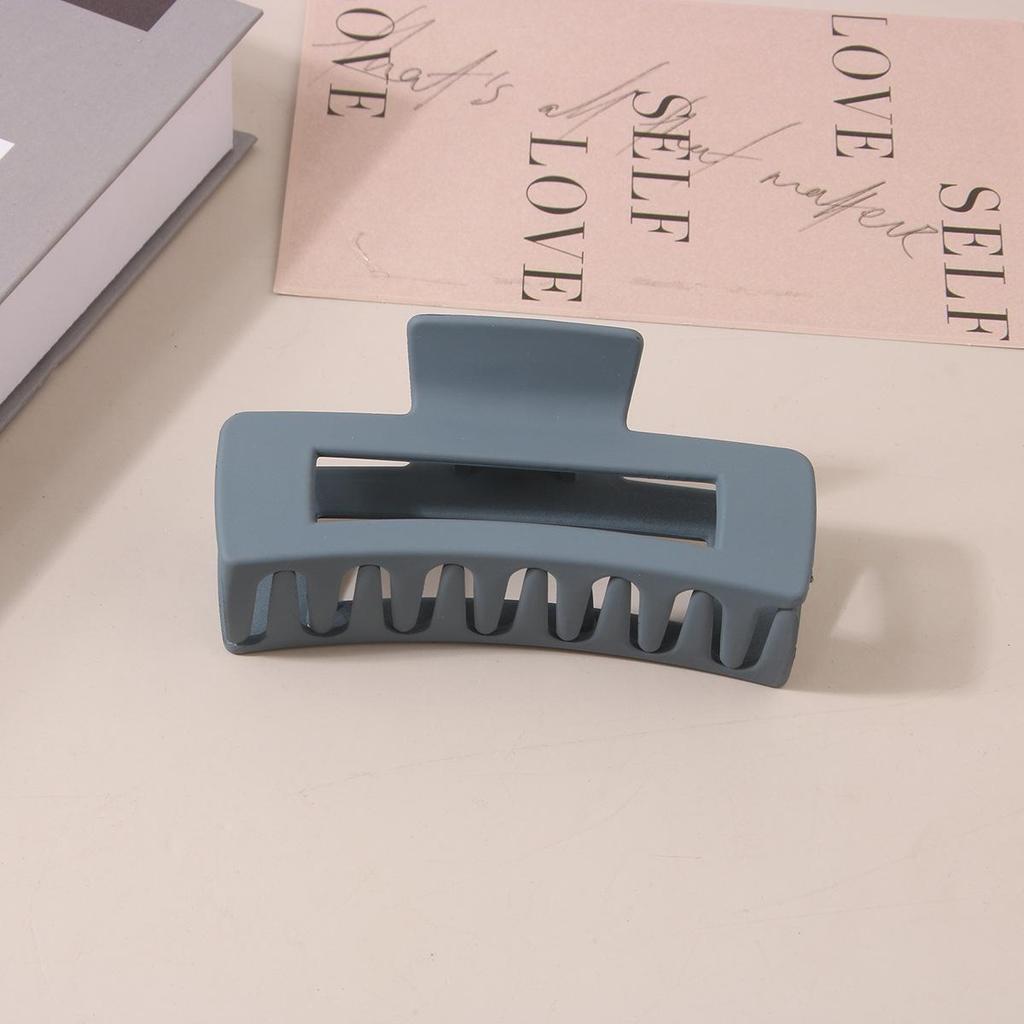 8.5CM x 10.5CM Rectangular Matte PS Hair Clip - Simple Shark Hair Accessory