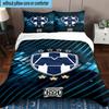 3pcs Monter-rey Football Crest Art Printed Bedding Set Duvet Cover Closure Includes 1 Duvet Cover & 2 Pillowcases Bedding Sets Home Decor Gifts