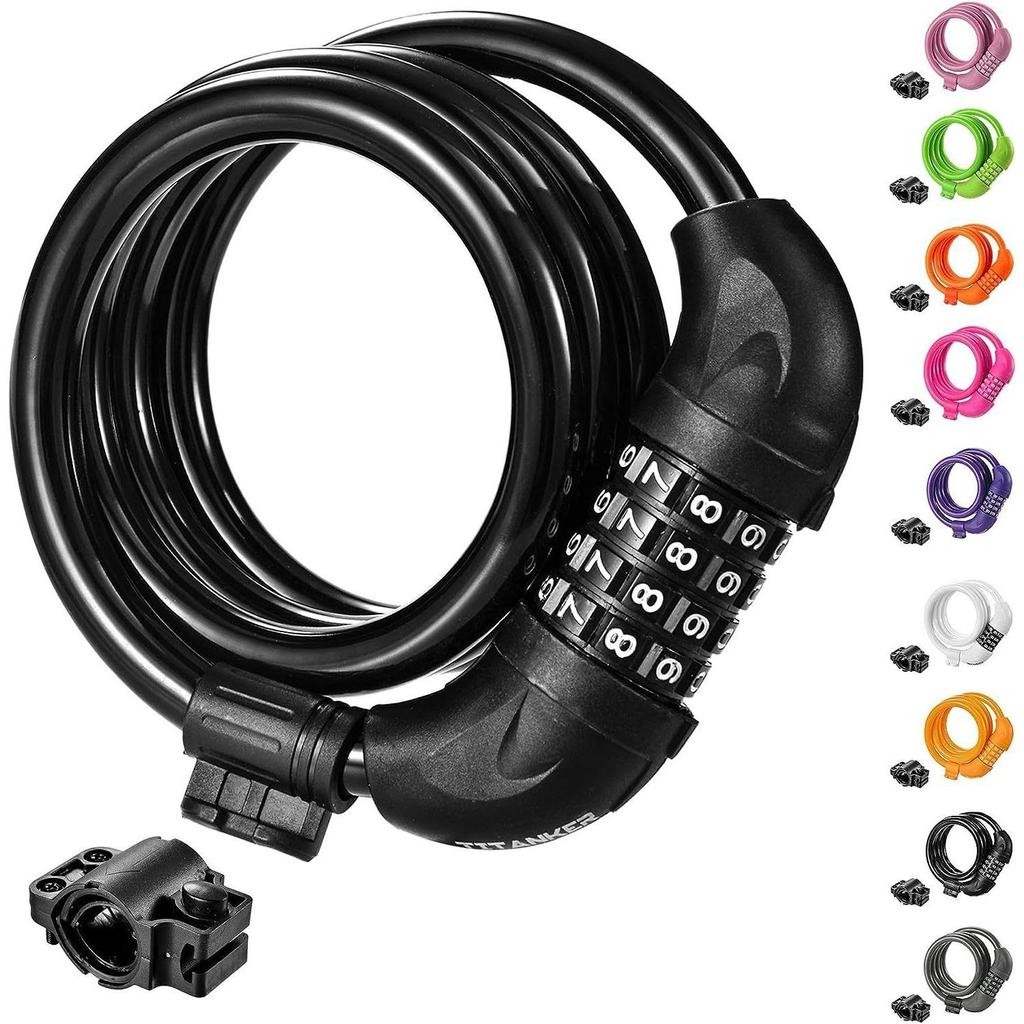 Bicycle Password Lock, Steel Wire Lock, Mountain Bike Four Position Password Lock, Motorcycle Lock, Anti-theft Lock, Dead Flying Lock, 532 Locks