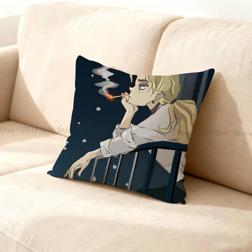 Cool Art Metal Family Dee Pillow Case For Sofa Decor Car Office Room Printing Cushion Cover Decorations And Protector