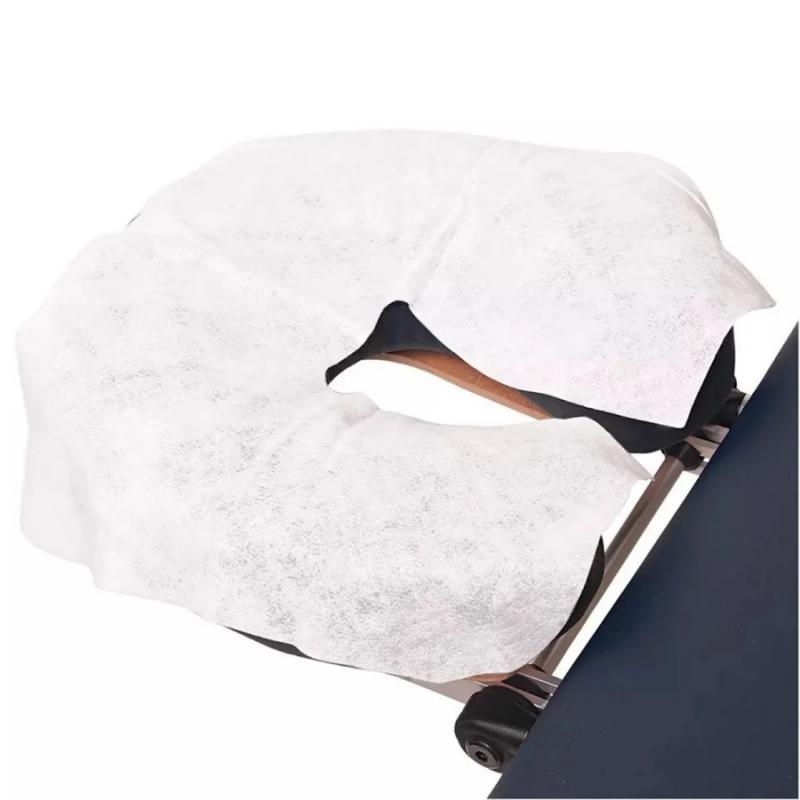 100pcs Disposable Pillow Cover U Shaped Face Pillow Face Towel Massage Bed Hole Lightweight Breathable Face Cushion