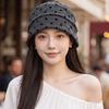 Soft Polka Dot Beanie Retro Vintage Pullover Hat Casual Hair Cover Slouchy Skull Cap  Students