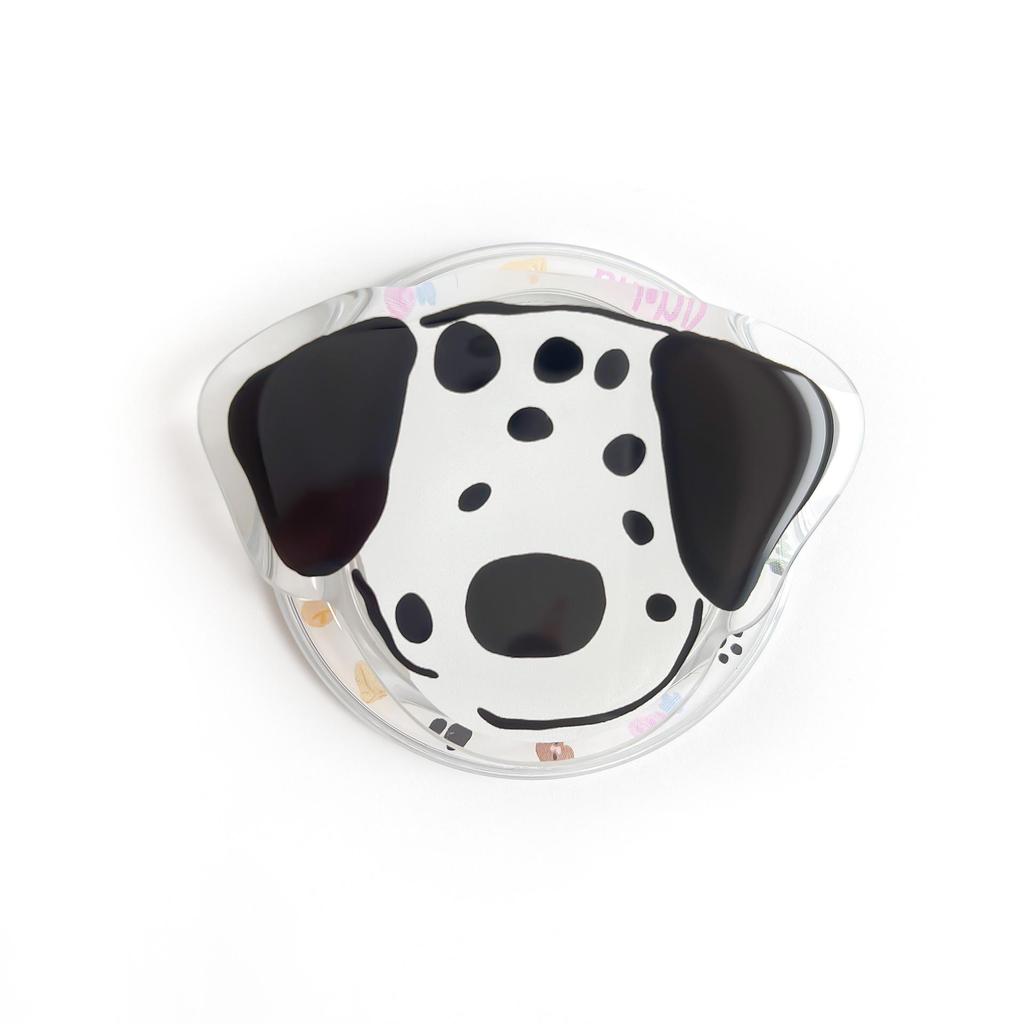Cartoon Puppy Magnetic Phone Holder – Retractable Desktop Acrylic Stand