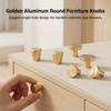 Aluminum Alloy Round Cabinet Knob Single Hole Furniture Handle Durable Corrosion Resistant Hardware for Drawer Wardrobe Door