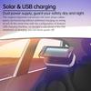 Tire Pressure Monitoring System with 4 Sensors USB/Solar TPMS Tire Pressure Monitor System for Car SUV Sedan