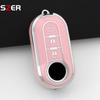 New Tpu Car Key Case Cover For Fiat 500 Ducato Panda 500L Punto Lancia Musa For Citroen Jumper For Peugeot Boxer Protected Fob
