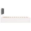 Bed Frame with Upholstered Headboard Light Grey 75 x 190 cm