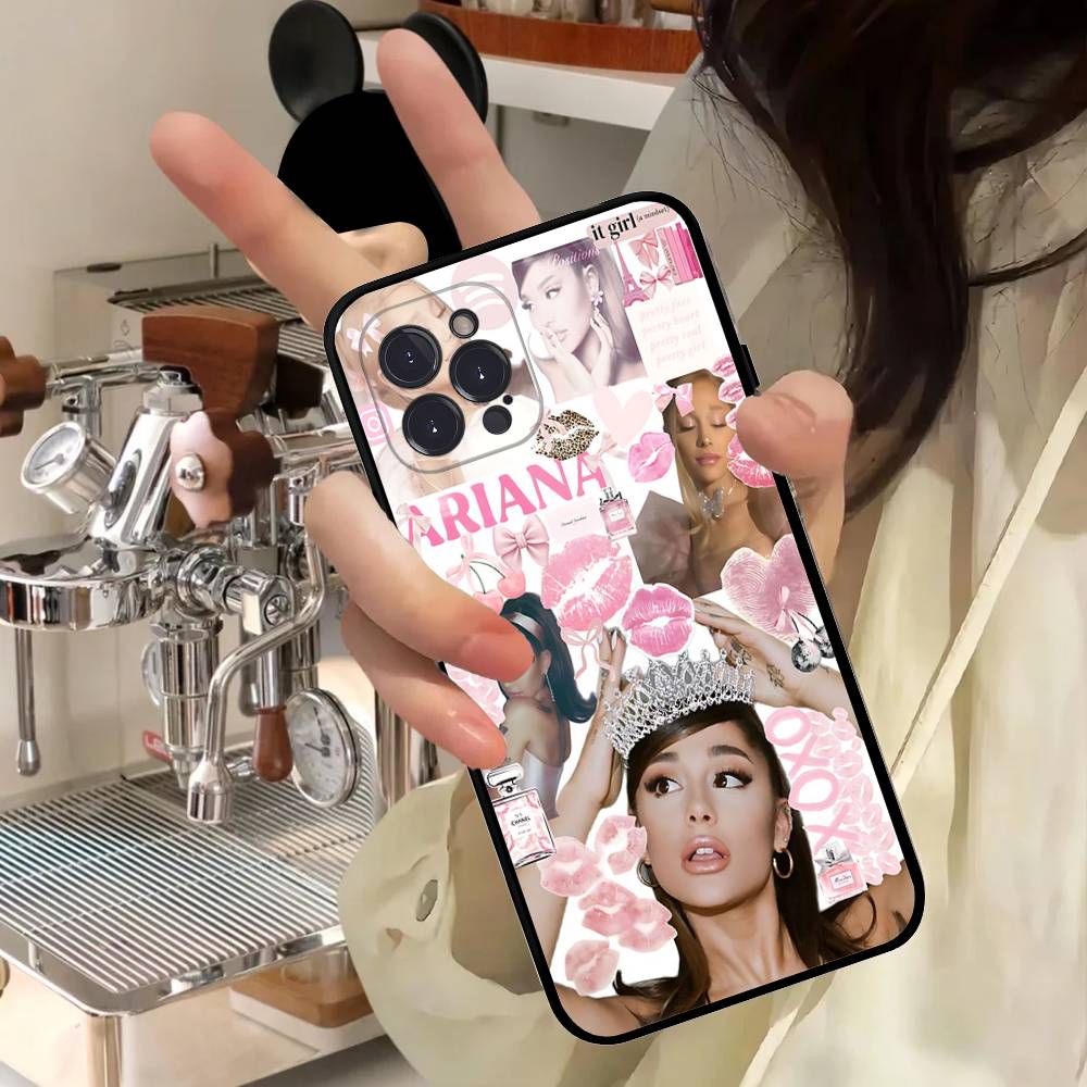 

A-Ariana Singer G-Grandes Phone Case For Iphone 17 Air 16 15 14 13 12 11 Pro Max 16 15 14 Plus TPU Soft Case iPhone 16