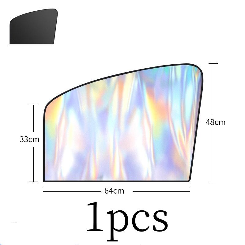 

New Magnetic Suction Car Sunshade Opaque Titanium Silver Reflective Sunshade Car Front/Rear UV Protection Curtains Car Parts