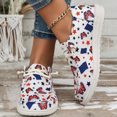 2024 Women Canvas Shoes Lace Up Sneakers Ladies Loafers Soft Breathable Casual Shoes Solid Female Flat Shoes Plus Size