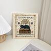 Cross Stitch Crafting Kit Cat And Book Cross Stitch Kit DIY Embroidery Set
