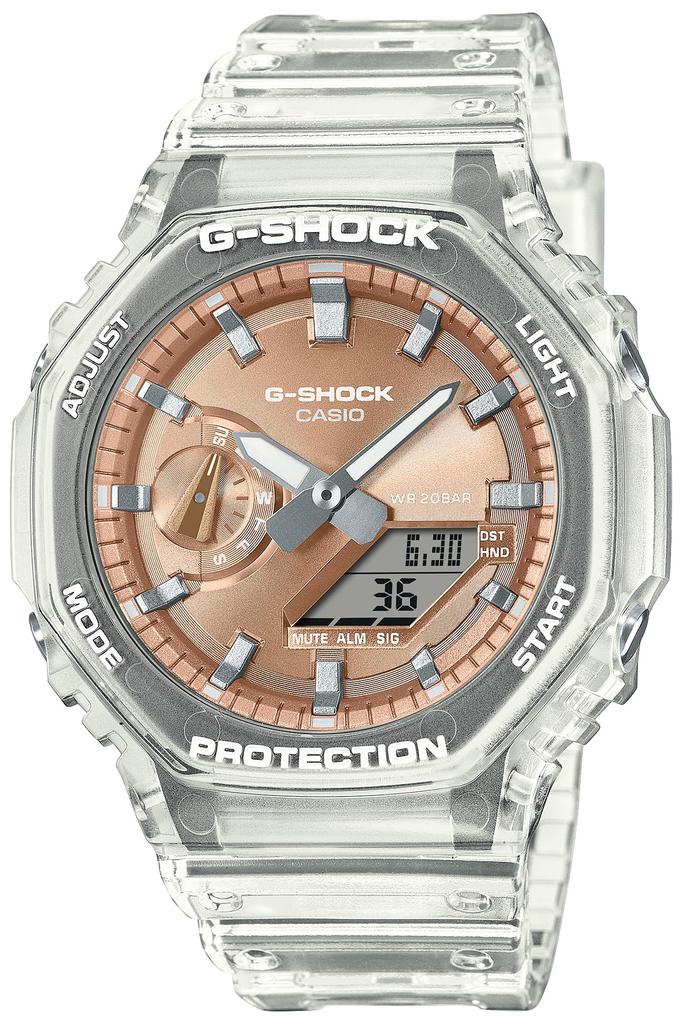 Casio Bright Metallic Dial Clear G-Shock GA-2100BM-7A5JF Men's Watch,