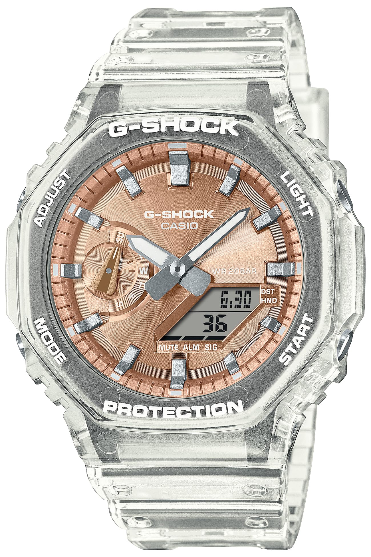 

Часы ЯРКИЙ МЕТАЛЛИЧЕСКИЙ ЦИФЕРБЛАТ Прозрачный [Casio] G-Shock [] GA-2100BM-7A5JF Мужские