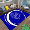Blue Carpet with Everton Logo and Nil Satis Nisi Optimum Text Suitable for use as an anti-slip for living room bedroom sofas