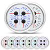 AD 4 In 1 Multifunction Gauge 85MM Fuel Pressure Measurement Oil Pressure Gauge Fuel Level Water Temp Meter Voltmeter with Alarm