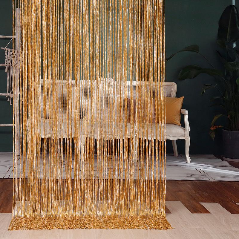 6x3m Door Divider Curtain Shiny String Curtains Window Door Divider Drape Living Room Decor Valance