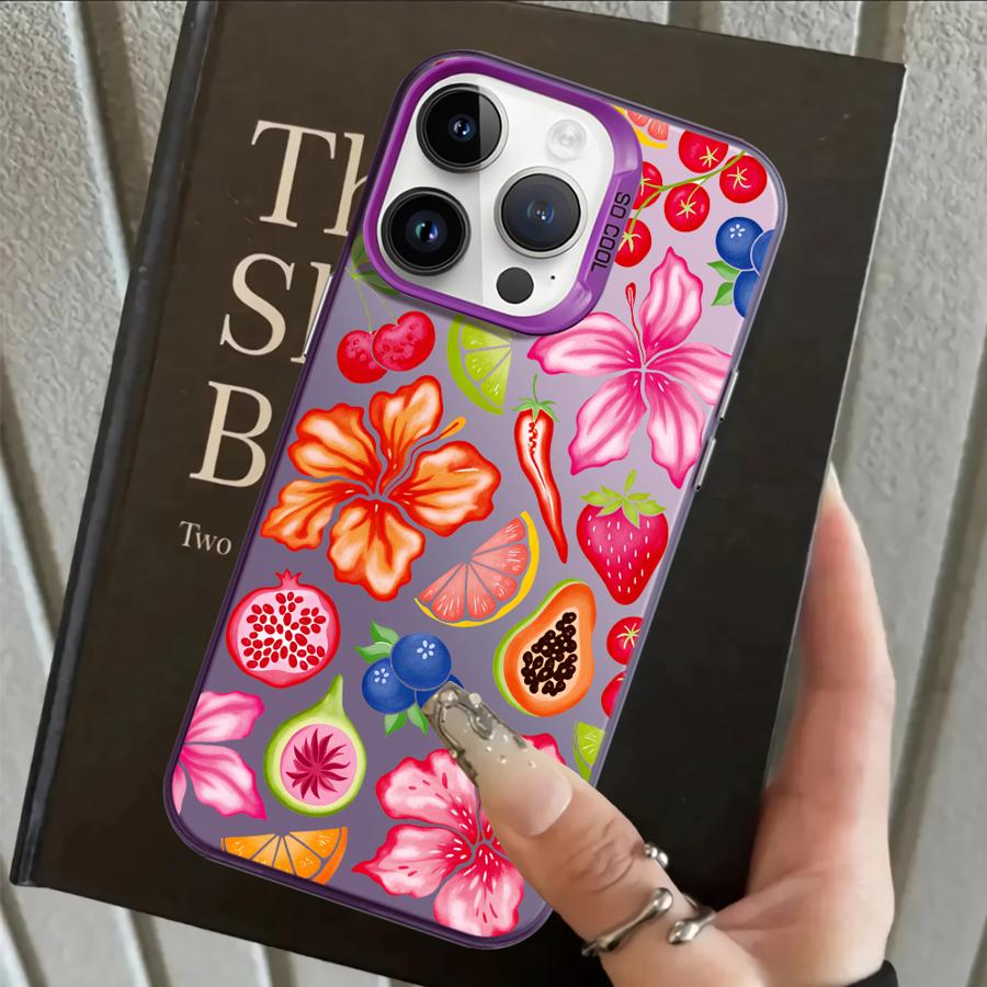 Fruit Pattern Case for iPhone 17 Pro Max 16 13 Pro XR 15 Plus XS 12 11 Air 14 Back Phone Cover
