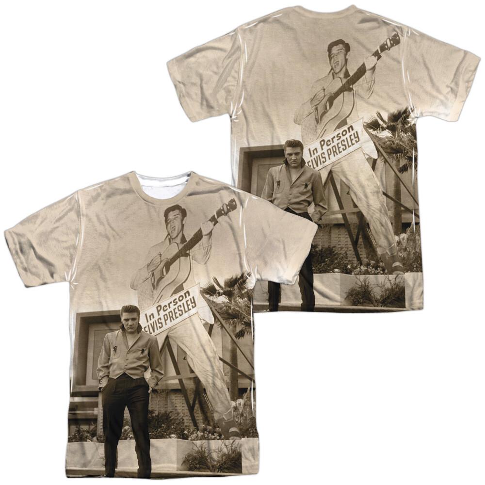 Elvis Larger Than Life Dye Sublimation T-Shirt XXL