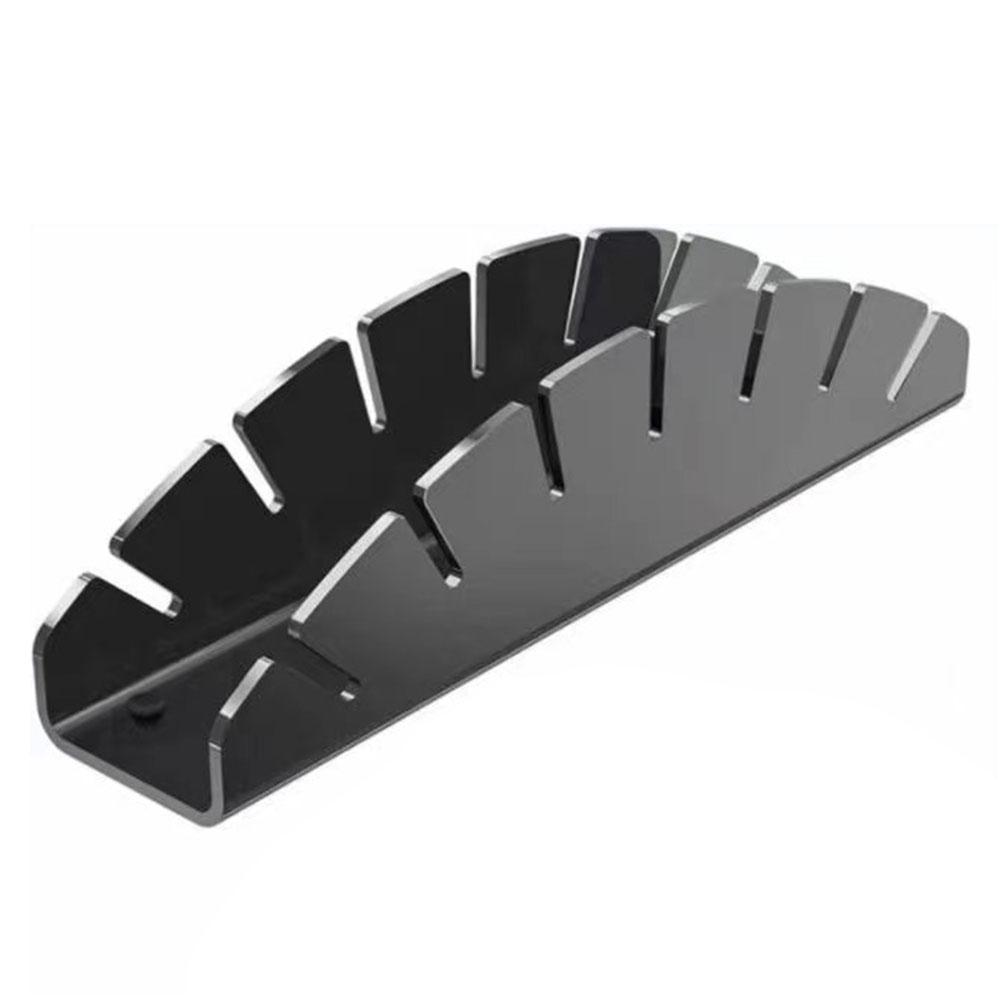 

7-Holes Fan Shape Baseball Cap Storage Rack Plastic Hat Holder for Closet Organization A