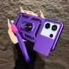 For Xiaomi 14T Pro Case Car Magnetic Ring Stand With Lanyard Slide Camera Protection Armor Shockproof Cover for Redmi 14C 13C