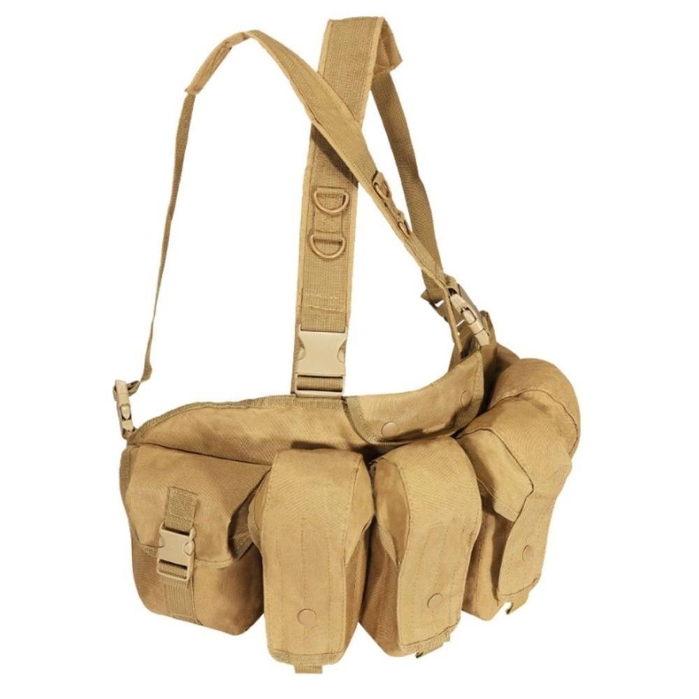 Large Capacity Climbing Chest Pocket 6-pockets Travel Storage Vest Bag Outdoor Vest Bag Men