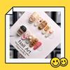 Coffee Bear Cartoon Cup Handmade Wearable Nail Piece Gentle Childrens Pattern