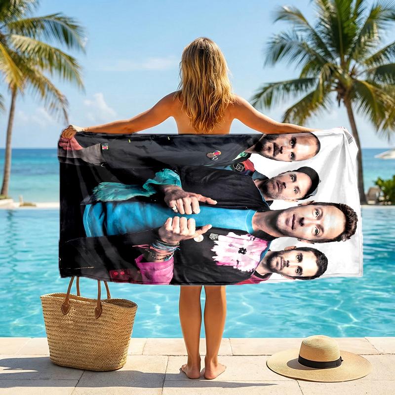 Coldplay Fashion Beach Towel: Ideal for Summer Adventures Soft, absorbent and quick drying suitable for swimming and bathing