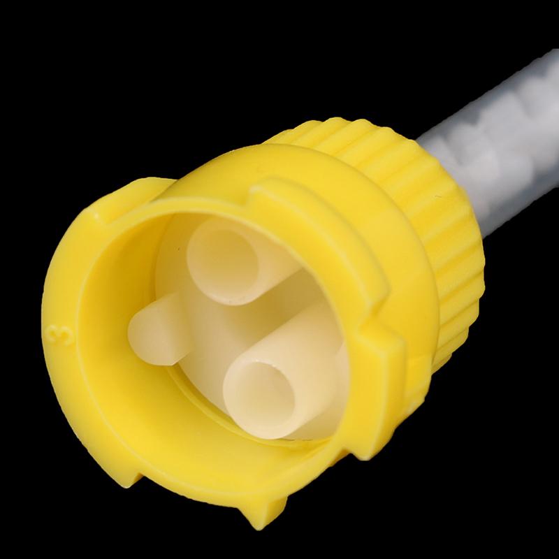 50/100 Pièces Matériaux Dentaires Odontologie Caoutchouc Silicone Tête de Mélange Transfératrice Embouts d'Impression Jetables Embouts de Mélange Tube de Mélange
