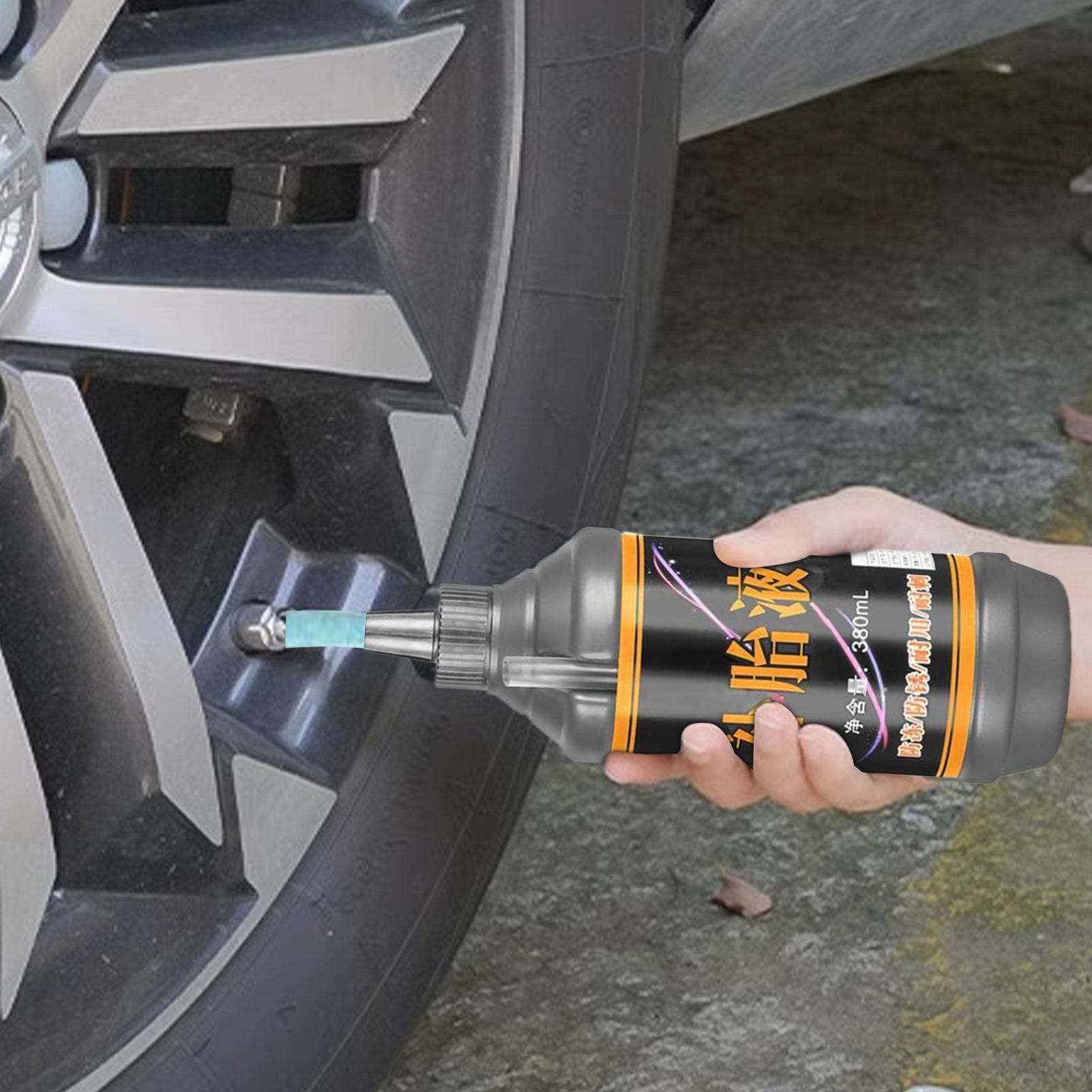 Flat Tire Sealant 380ml Quick Long-Lasting Portable Glue Tire Leak Sealant For Supplies Bicycle Car ATV Tractor Athletic