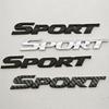 1pc 3D Chrome Black ABS Car Letters Logo SPORT Emblem Badge Sport Stickers Car Rear Trunk Accessories