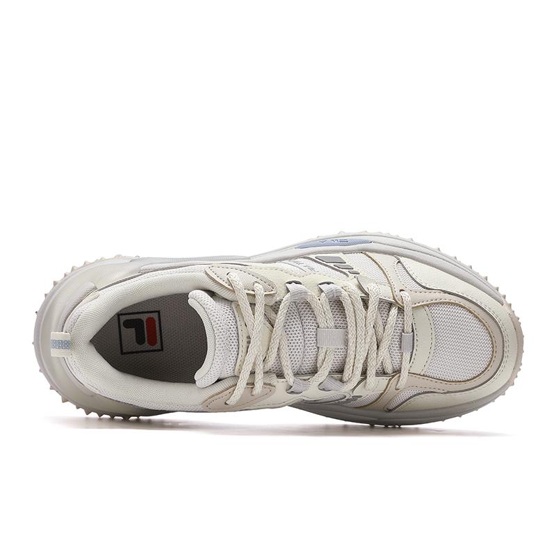 Fila Sofia 3 Comfortable Versatile Low-Top Running Shoes Women Sneaker White-Agate-Gray Asparagus-White F12W442104FNC