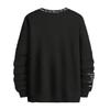 Men Casual Thick Warm Sweatshirt Fall Winter Letter Print Round Neck Long Sleeve Loose Soft Top