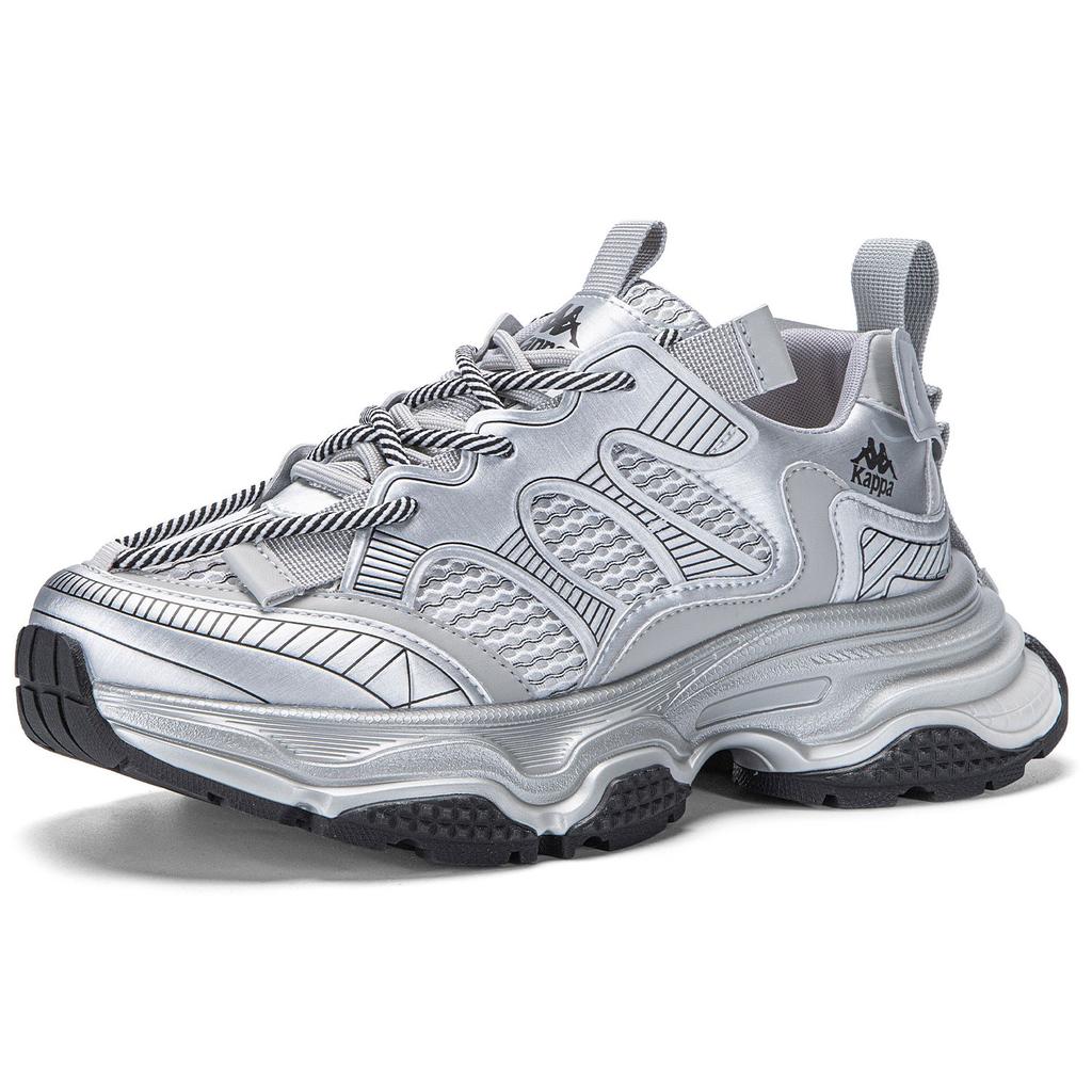 Kappa Planet Desert Island Series Summer Breathable Mesh Lightweight Thick Sole Casual Versatile Y2K Retro Low Top Running Shoes K0E25MC62J-149