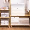 Large-capacity Transparent Storage Boxes Portable Foldable Dormitory Storage Box Household Closet Sundries Storage Box