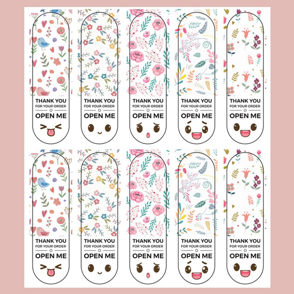 

Индивидуальный набор наклеек для письма Спасибо за блокнот Open Me X141 A03-100pcs-2x7cm