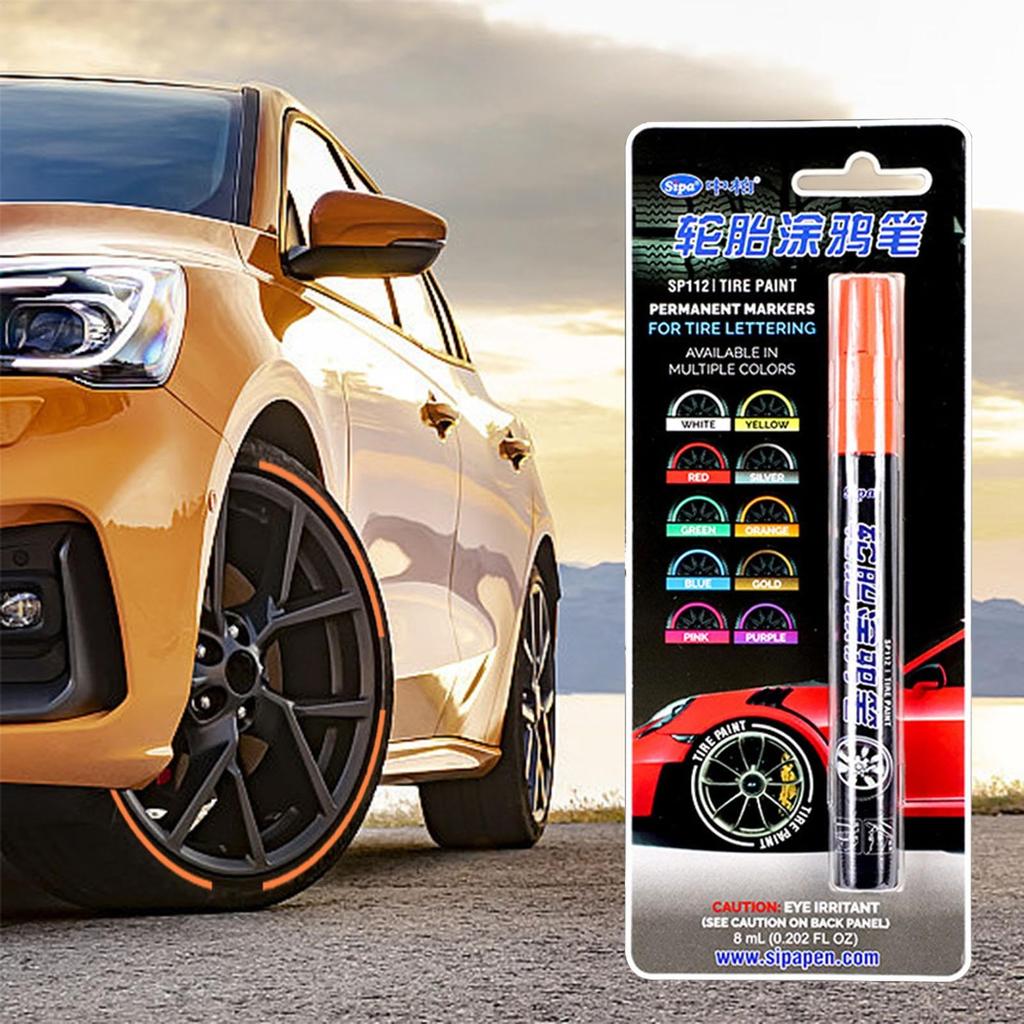 MLqkpwy Däckpenna - Däckbokstäver Däckpenna för Bilbokstäver Permanent