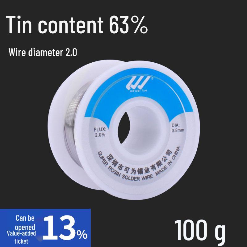 Lead-Free 1.0mm Rosin Core Solder Wire for Low-Temp Repairs
