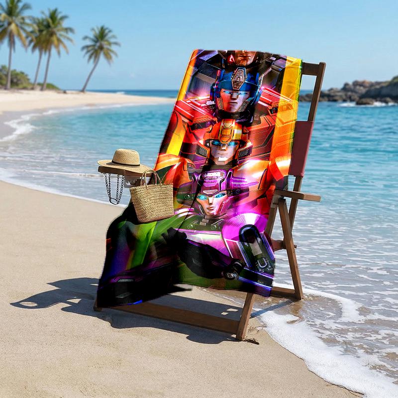 Transformers Fashion Beach Towel: Ideal for Summer Adventures Soft, absorbent and quick drying suitable for swimming and bathing