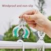 4 Pcs Pinces à Linge Séchantes Portables Transparentes Pince à Linge pour Antidérapant Coupe-Vent Pince à Vêtements Couette pour Organisateur Ménager