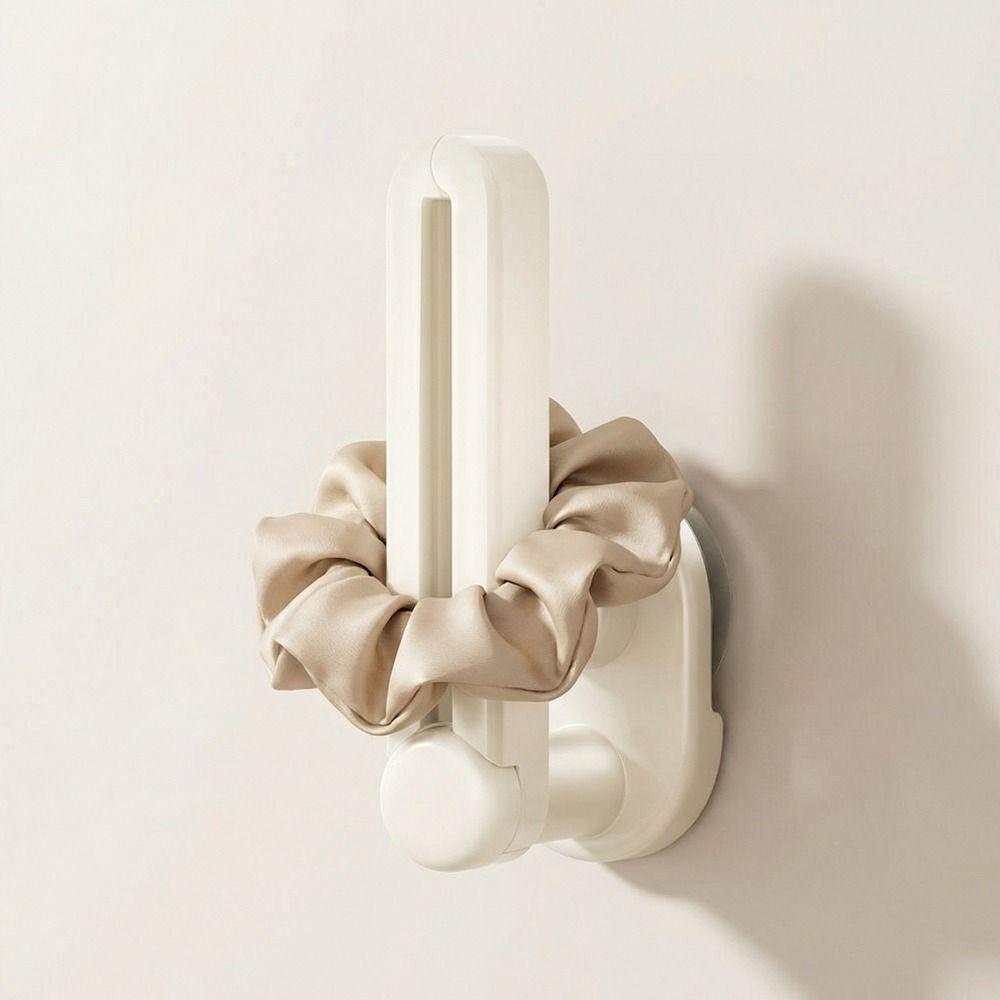 2 Stück Stanzfreier Haarband-Aufbewahrungshaken Wandmontiertes Scrunchies-Aufbewahrungsregal Küche