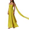 European and American Women's Clothing Solid Color Tube Top Pleated Dress Sleeveless Fashion New Women