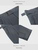 Men's Brown Slim Fit High-Waist Trousers - Naples Collection (Nine-Point, Straight Drape, Business Casual)