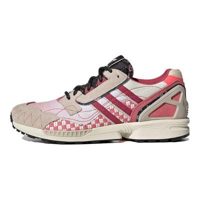 Originals ZX 8000 Υφασμάτινα Σουέτ Casual Αναπνεύσιμα Παπούτσια Lifestyle Χαμηλού Προφίλ Unisex Αθλητικά Παπούτσια Γκρι Κόκκινο GV7493