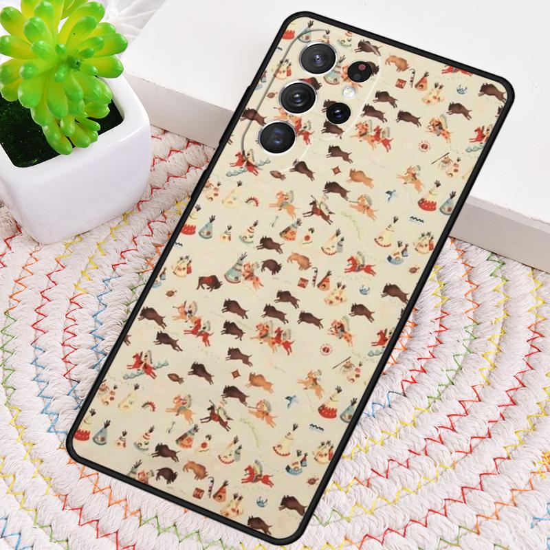 Pferde Muster Collage Silikon Handyhülle Für Samsung Galaxy note 10 pro S26 S25 S24 S23 S22 S21 Plus S25Ultra Capa Abdeckung