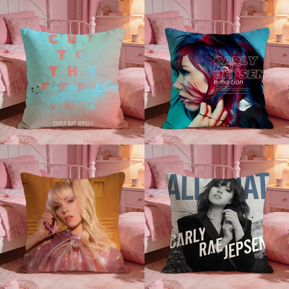 Carly Rae Jepsen Cushion Cover Premium Comfort Reversible Pillow Cove Two In One Design for Any Room Car Interior