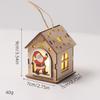 Christmas Luminous Wooden Cabin Ornament - Small House Tree Decoration